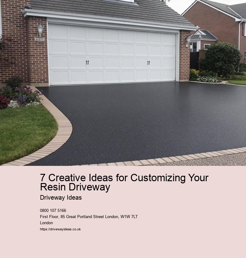7 Creative Ideas for Customizing Your Resin Driveway