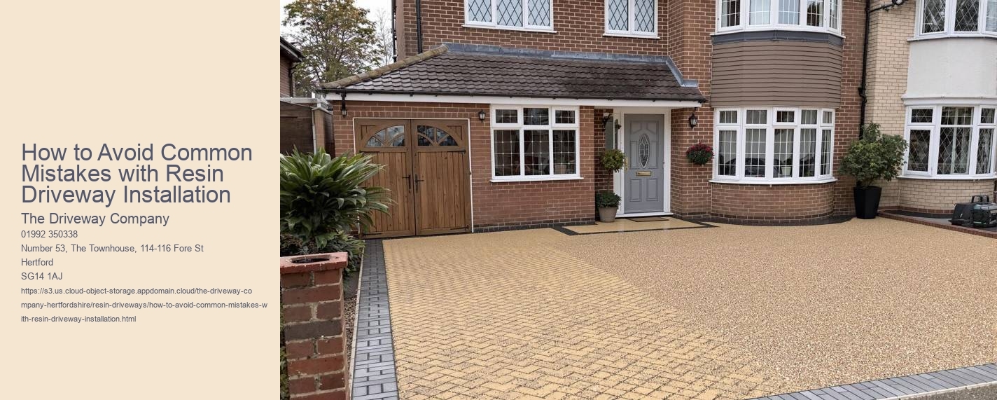 How to Avoid Common Mistakes with Resin Driveway Installation