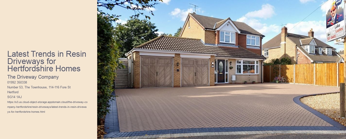 Latest Trends in Resin Driveways for Hertfordshire Homes