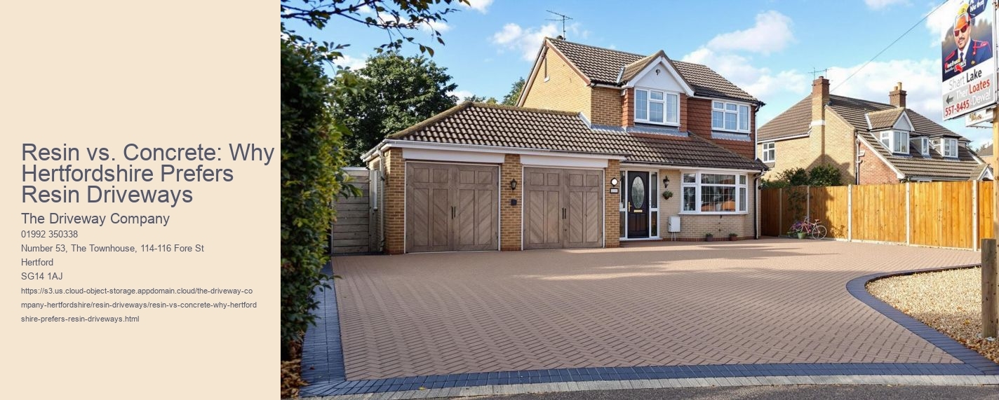 Resin vs. Concrete: Why Hertfordshire Prefers Resin Driveways