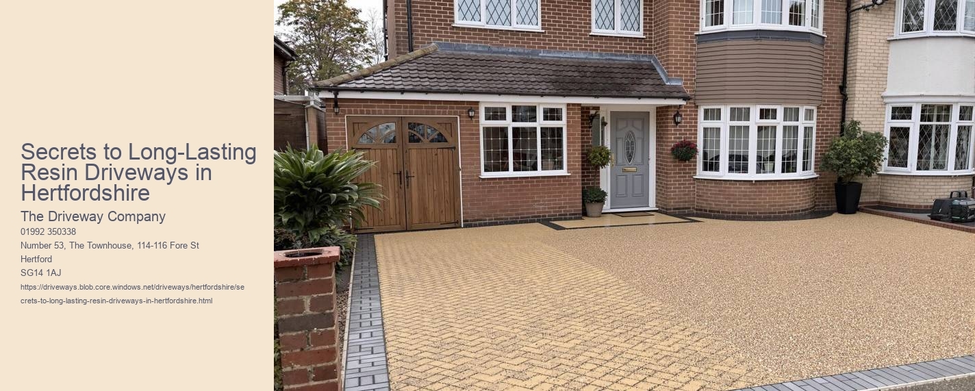 Secrets to Long-Lasting Resin Driveways in Hertfordshire